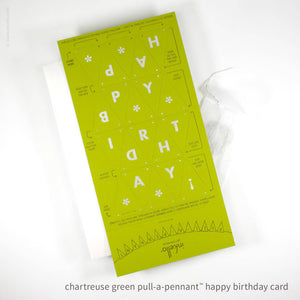 Birthday Pull-A-Pennant™ Greeting Card | Inkello Letterpress
