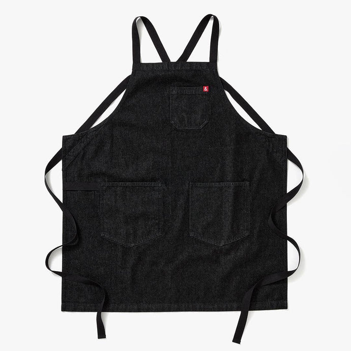 Hedley & Bennett | The Crossback Apron - Abalone Black Denim
