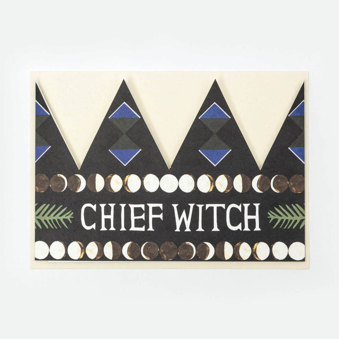 Hadley - Chief Witch Party Hat Card
