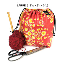 Load image into Gallery viewer, Splash Fabric | Large Cinch Bag