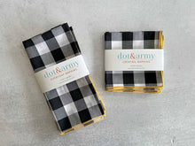Load image into Gallery viewer, Gingham Check Cloth Napkins (Set of 4) | Dot and Army