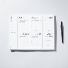 Load image into Gallery viewer, Large Weekly Desk Planner Notepad | Case Study