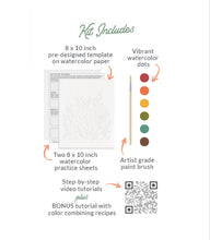 Load image into Gallery viewer, All-In-One Beginner Watercolor Kit - Hummingbird | Breathe People