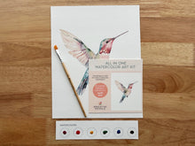 Load image into Gallery viewer, All-In-One Beginner Watercolor Kit - Hummingbird | Breathe People