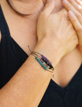 Load image into Gallery viewer, Hummingbird Adjustable Gemstone Bracelet | SoulKu
