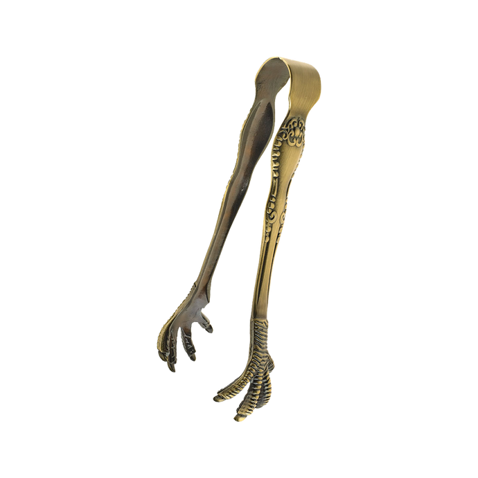 Barfly Talon Ice Tong, Antique Brass | Mercer Culinary