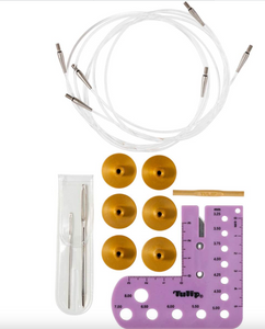 CarryC Interchangeable Bamboo Knitting Needle Set | Tulip