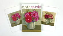 Load image into Gallery viewer, Dahlia and Cosmos &amp; Grey Jug Notecards by Vanessa Lubach |Art Angels