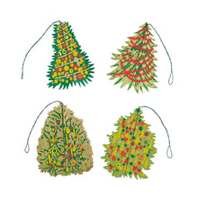 Load image into Gallery viewer, Decorated Trees Paper Ornaments | East End Press
