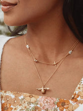 Load image into Gallery viewer, Floral Chain Necklace with Teeny Tiny Bee | Alex Monroe