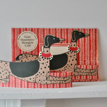 Load image into Gallery viewer, Giant Mantelpiece Menagerie Card: The Dog | Cambridge Imprint