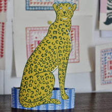 Load image into Gallery viewer, Giant Mantelpiece Menagerie Card: The Cheetah | Cambridge Imprint