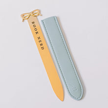 Load image into Gallery viewer, Book Nerd Letter Opener Bookmark | Good Juju Ink