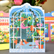 Load image into Gallery viewer, Greenhouse Die Cut Card | The Printed Peanut Homeware &amp; Stationery