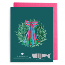 Load image into Gallery viewer, Colorful Bow Wreath Boxed Christmas Card | E. Frances Paper