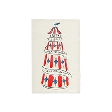Load image into Gallery viewer, Helter Skelter (Blue) Hand Painted Birthday Card | Scribble &amp; Daub