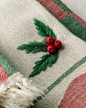Load image into Gallery viewer, Holly Hand-Stitched Tea Towel Set | Olive &amp; Loom