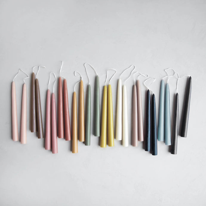9” Dipped Taper Candles | The Floral Society