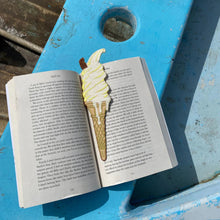 Load image into Gallery viewer, Ice Cream Embroidered Fabric Bookmark | Petra Boase