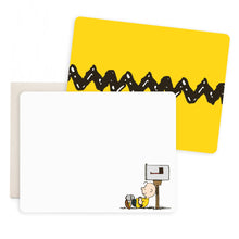 Load image into Gallery viewer, E. Frances x Peanuts® Charlie Brown Mailbox Flat Note Set | E. Frances Paper