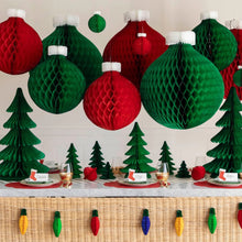 Load image into Gallery viewer, Honeycomb Paper Holiday Decorations | Hester &amp; Cook