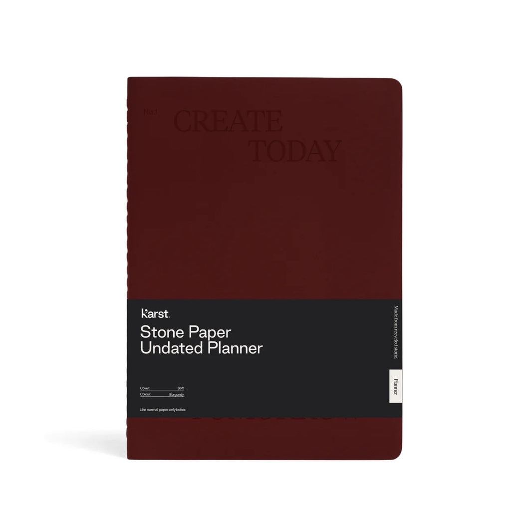 Stone Paper Undated Planner | Karst