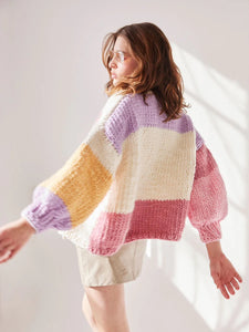 Olivia Pastel Cardigan Knit Kit (Wool) | Cardigang