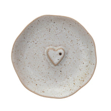 Load image into Gallery viewer, Incense Dish/Holder w/ Embossed Heart | Creative Co-op