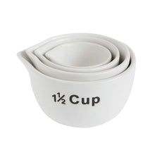 Load image into Gallery viewer, White Stoneware Measuring Cups | Creative Co-op