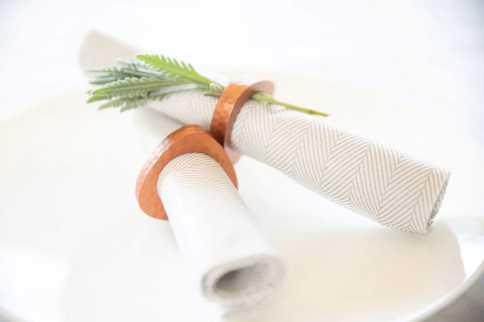 Herringbone Dinner Napkins | Counterpoint Design