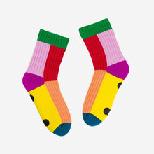 Load image into Gallery viewer, Kaleidoscope Knit House Socks | Verloop
