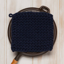 Load image into Gallery viewer, Midnight Blue Knit Potholder | Danica Heirloom
