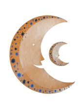 Load image into Gallery viewer, Large Shimmering Man On The Moon Board Decoration | East End Press