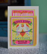 Load image into Gallery viewer, Love Bird Matches A6 Card | The Printed Peanut Homeware &amp; Stationery