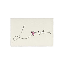Load image into Gallery viewer, Love Heart Candy Pink Hand Painted Greeting Card | Scribble &amp; Daub
