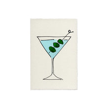 Load image into Gallery viewer, Martini Hand Painted Greeting Card | Scribble &amp; Daub