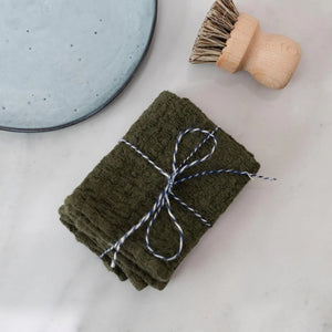 Waffle Dishcloth (Set of 2) | Linen Tales