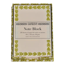 Load image into Gallery viewer, Note Holder in Animalcules Bawden Green | Cambridge Imprint