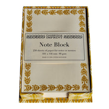 Load image into Gallery viewer, Note Holder in Selvedge Mustard | Cambridge Imprint