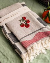Load image into Gallery viewer, Tomato Hand-Stitched Towel Set | Olive &amp; Loom