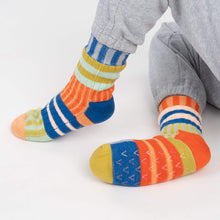 Load image into Gallery viewer, Patchwork Stripe Knit House Socks | Verloop