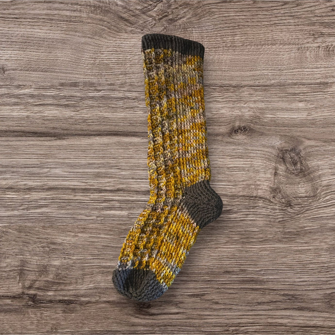 Comfy Wooly Waffle Crochet Socks | Diana Hill