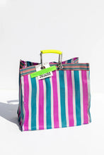 Load image into Gallery viewer, Recycled Plastic Stripe Bag - Square | Puebco