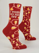 Load image into Gallery viewer, Women&#39;s Crew Sock | Blue Q