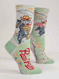 Women's Crew Sock | Blue Q