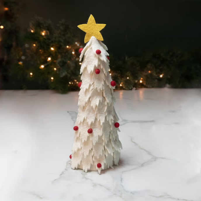 Felted Christmas Trees | The Winding Road