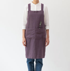 Linen Crossback Pinafore Aprons | Linen Tales