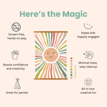 Load image into Gallery viewer, Smiley Sunshine Paint-by-Number Kit for Kids | Breathe People