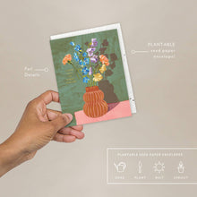 Load image into Gallery viewer, Sweet Days Vase Love + Friendship Card | Seedlings