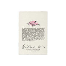 Load image into Gallery viewer, Sweet Pea Candy Pink Hand Painted Greeting Card | Scribble &amp; Daub